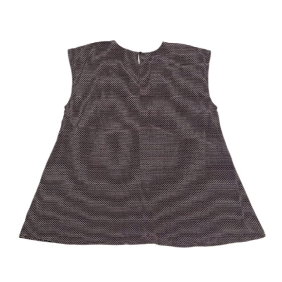 Eileen Fisher Brown Printed Silk Sleeveless Top Size Large - Picture 3 of 8